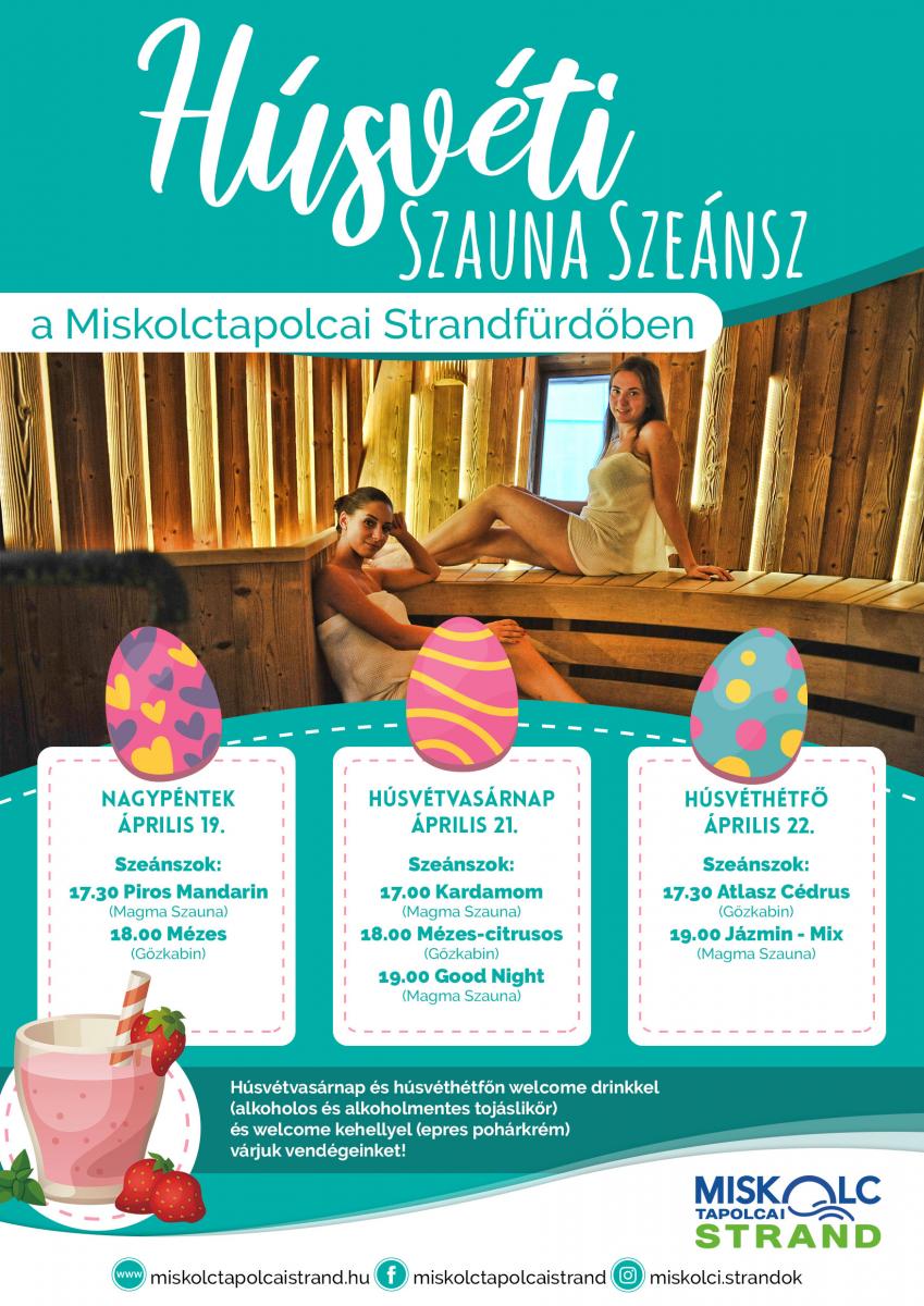 Húsvéti szaunaprogramok a Miskolctapolcai Strandfürdőben