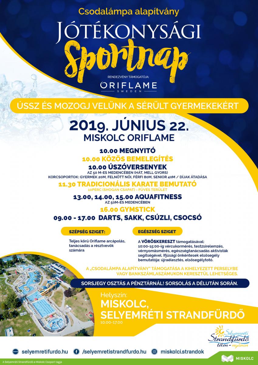 Jótékonysági sportnap a Selyemréti Strandfürdőben