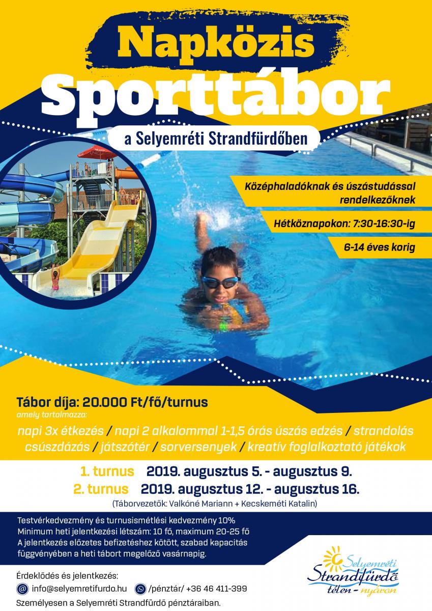 Napközis Sporttábor a Selyemréti Strandfürdőben