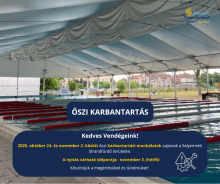 Őszi karbantartás a Selyemréti Strandfürdő területén